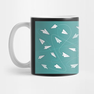 Paper planes pattern Mug